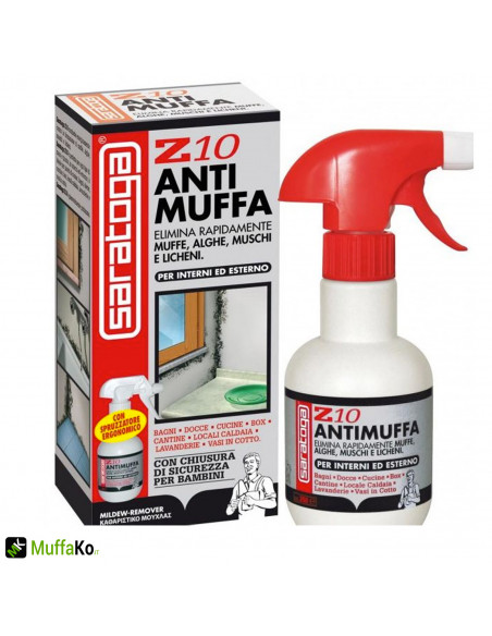 Saratoga Antimuffa Z10 Liquido antimuffa spray per tutte le superfici