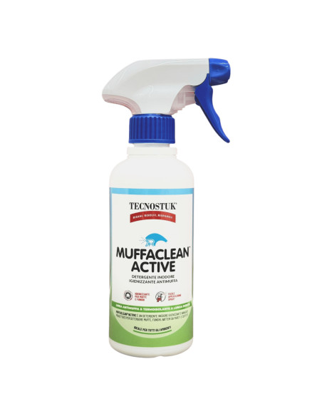 MuffaClean Active 250ml Tecnostuk Detergente e igienizzante Inodore Applicazione spray Classe A+