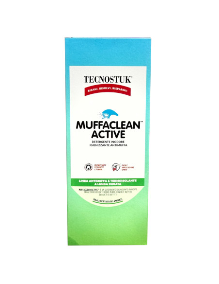 MuffaClean Active 250ml Tecnostuk Detergente e igienizzante Inodore Applicazione spray Classe A+