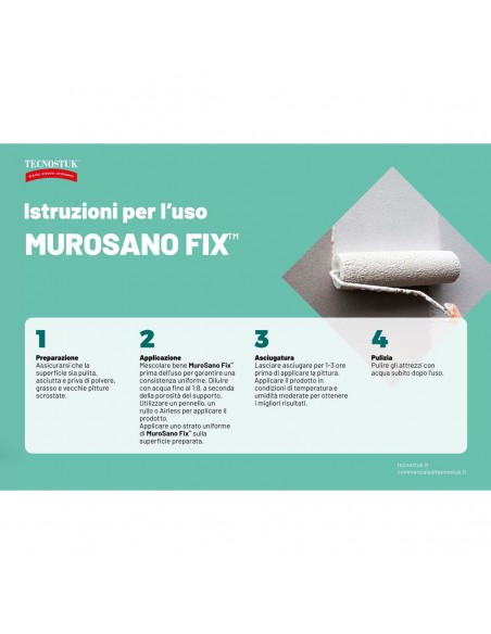 Tecnostuk MuroSano Fix – Fissativo antimuffa trasparente