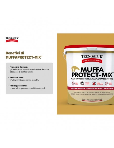 Muffa Protect-Mix – Additivo antimuffa per pitture interni/esterni